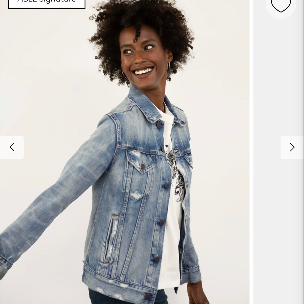 Able Merly Denim Jacket Size Large- NWT